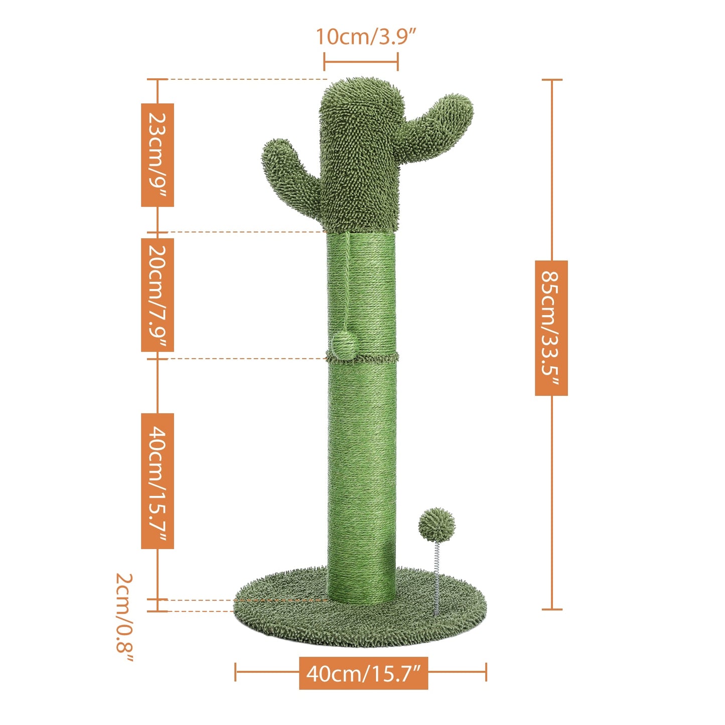 Stylish Cactus Cat Scratching Post