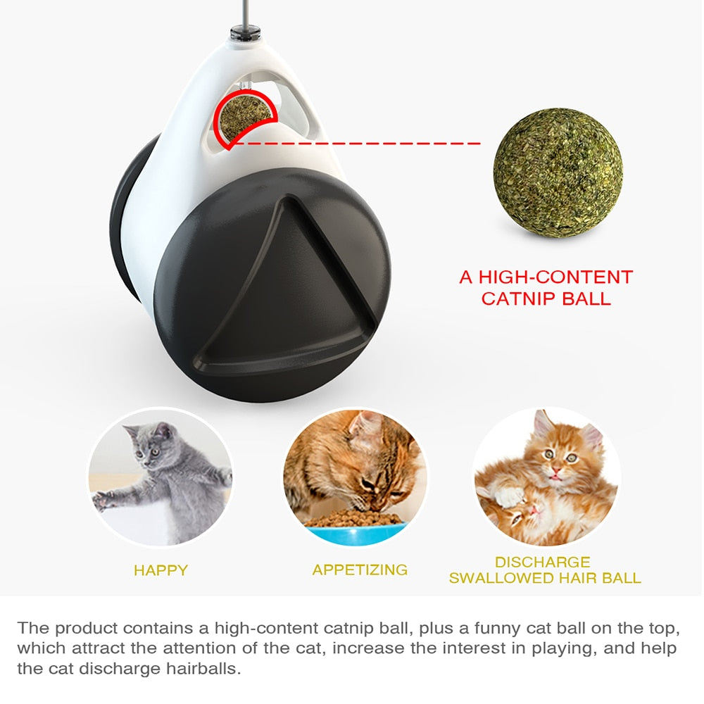 Tumbler Swing Toy With Integrated Catnip