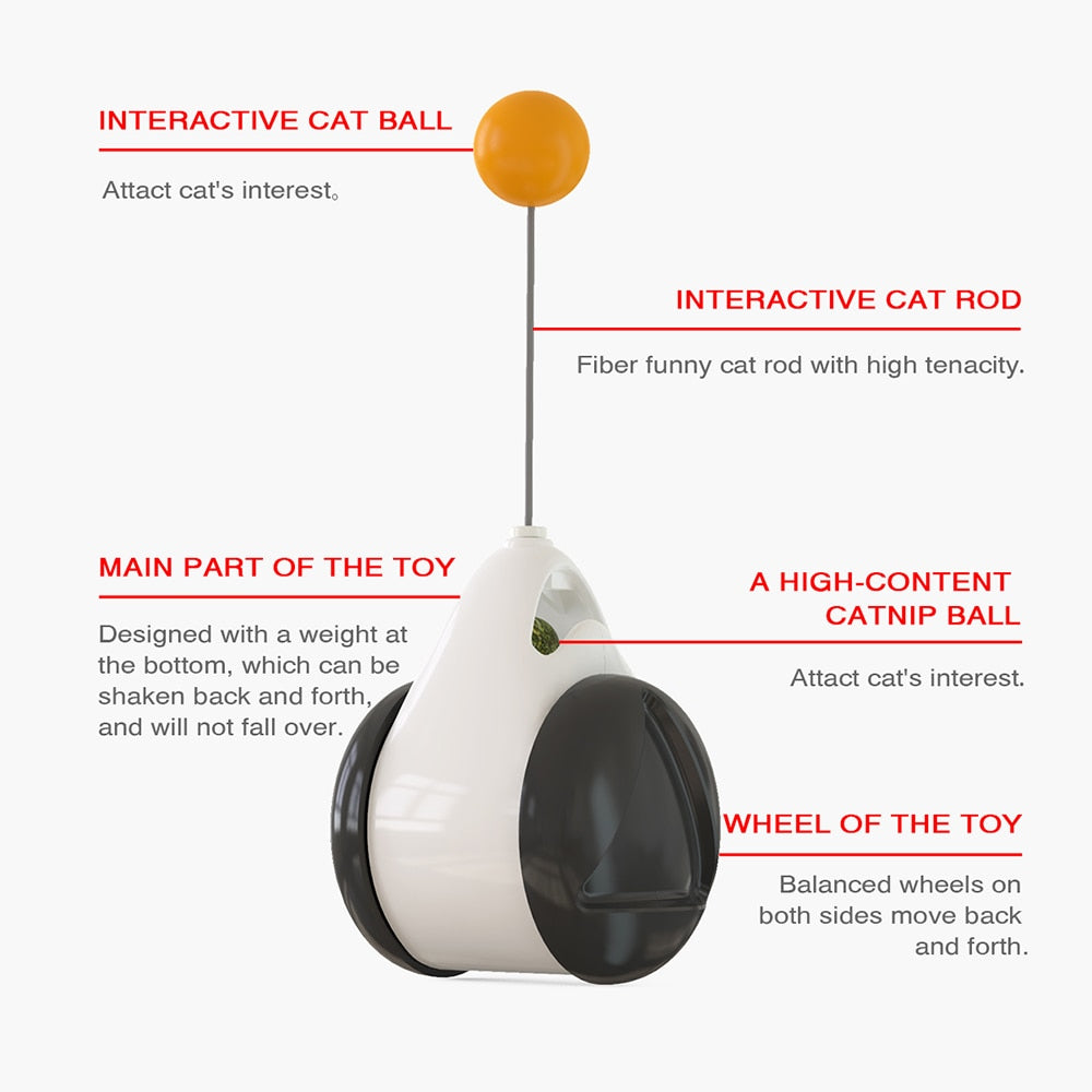 Tumbler Swing Toy With Integrated Catnip