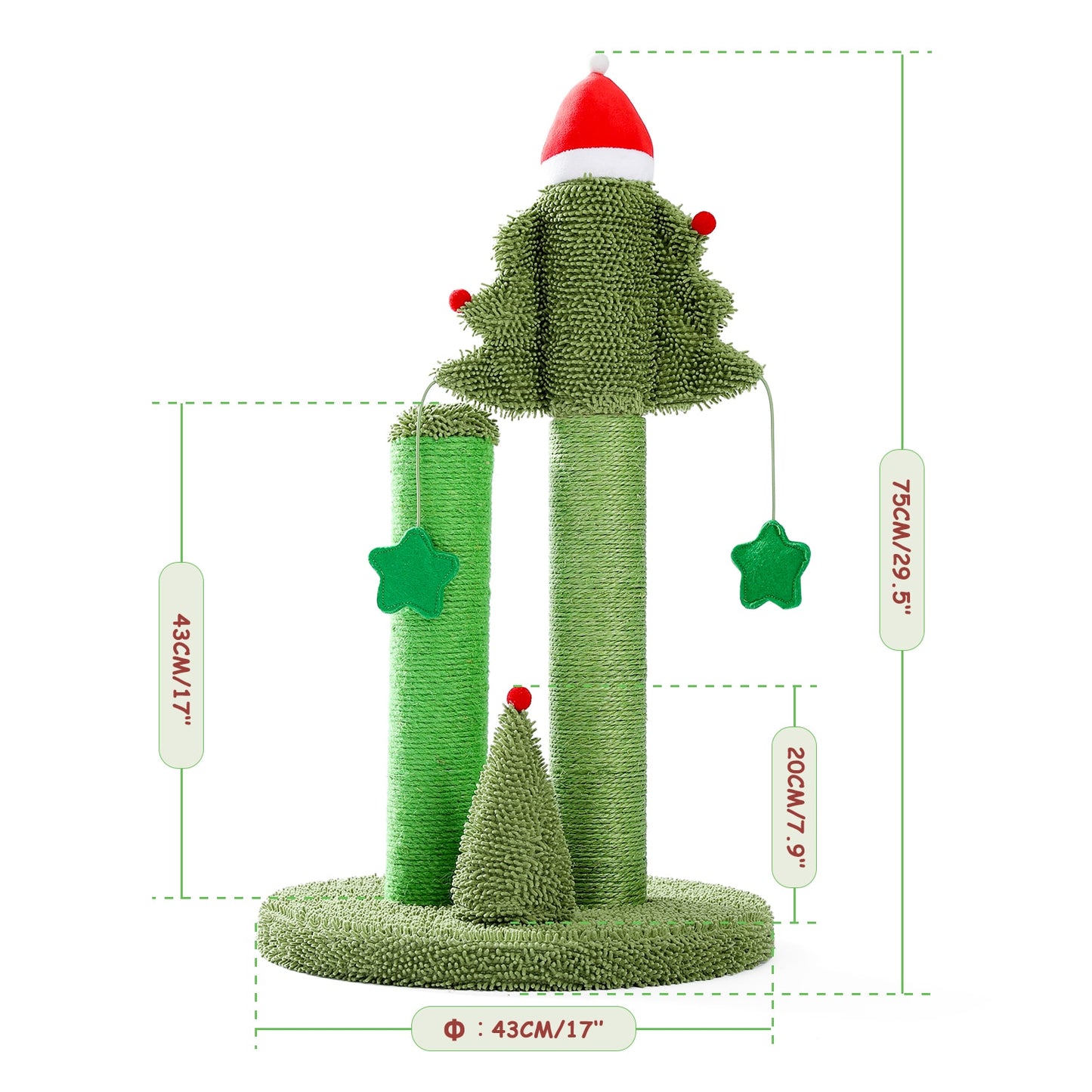 Stylish Cactus Cat Scratching Post