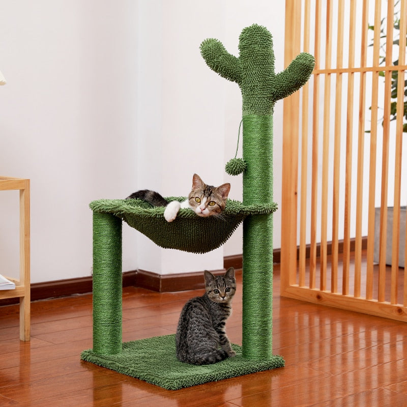 Stylish Cactus Cat Scratching Post