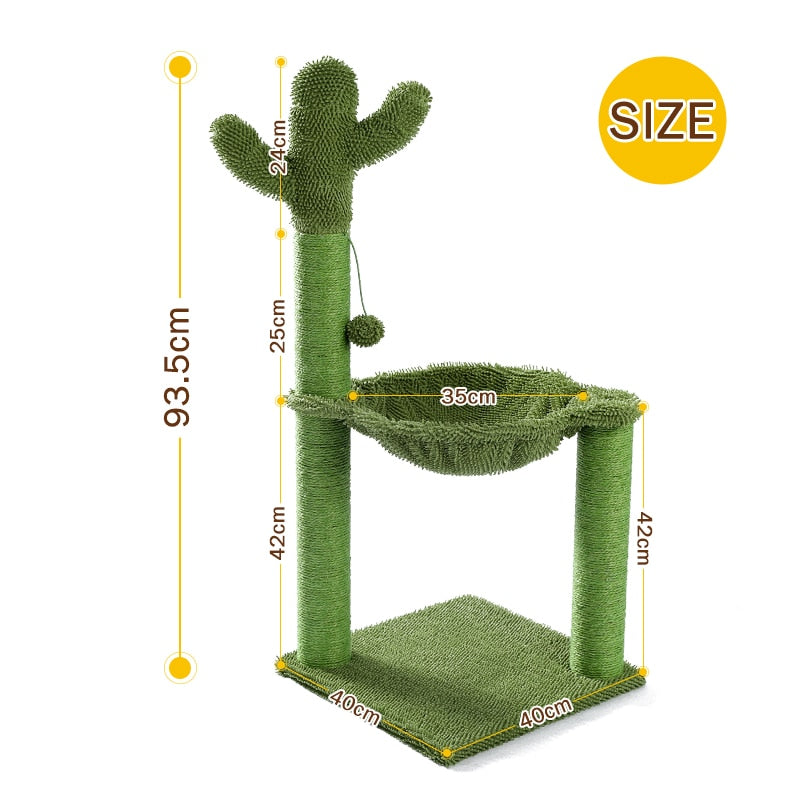 Stylish Cactus Cat Scratching Post