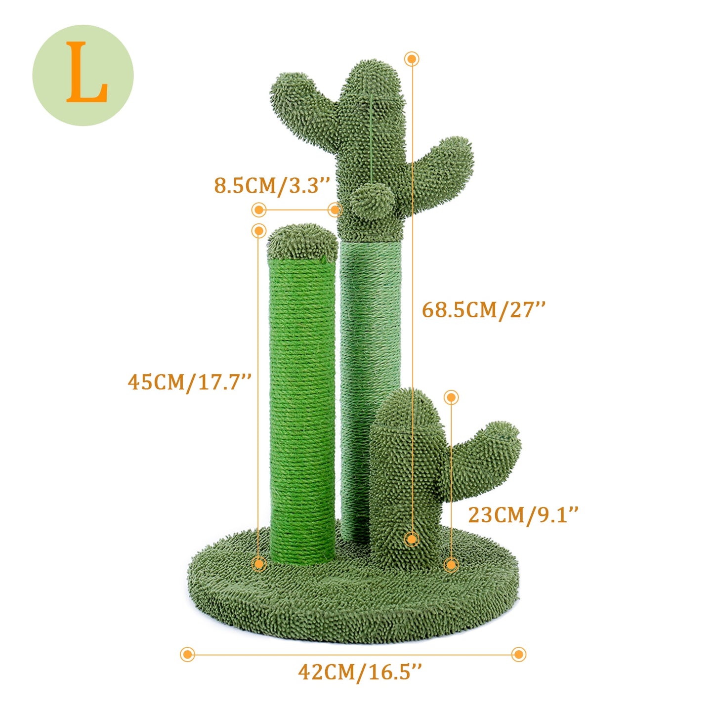 Stylish Cactus Cat Scratching Post