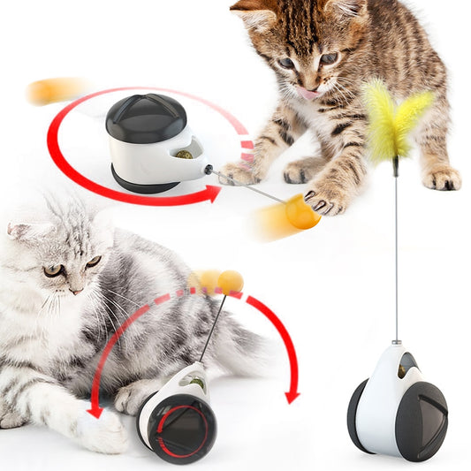 Tumbler Swing Toy With Integrated Catnip