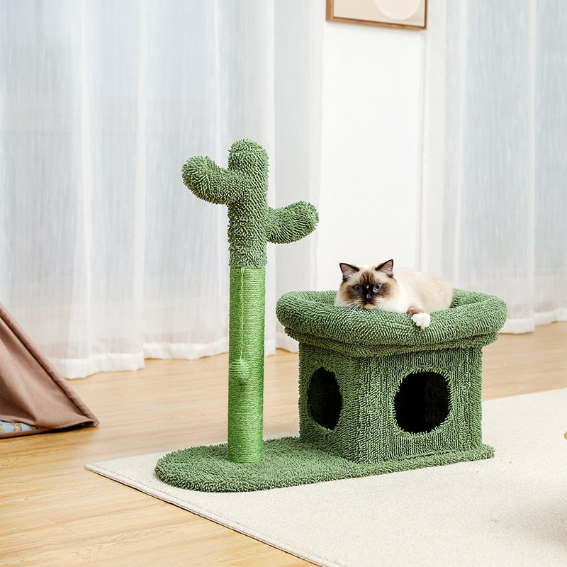 Stylish Cactus Cat Scratching Post