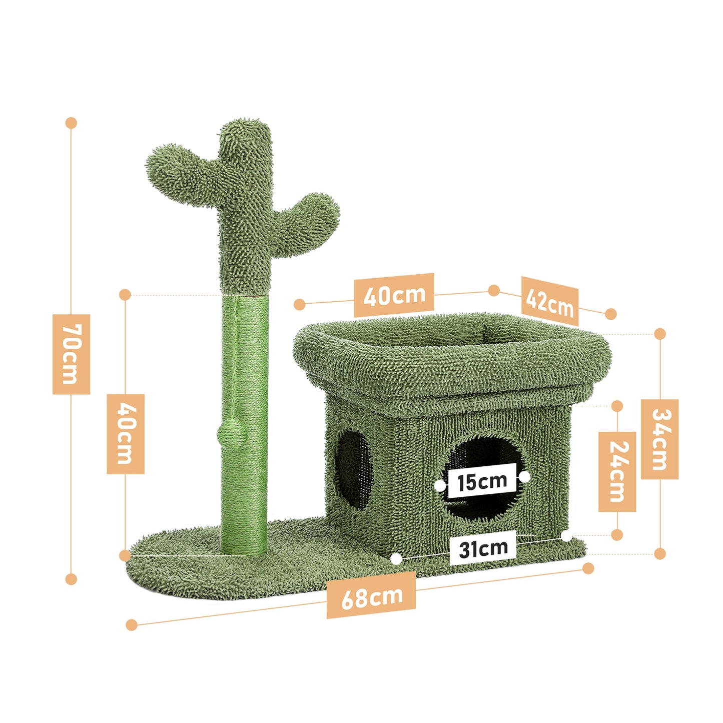 Stylish Cactus Cat Scratching Post